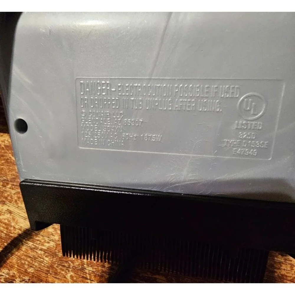 Conair 1875 Watt Unisex Hair Styler Dryer Stylist TESTED Gray Excellent Works